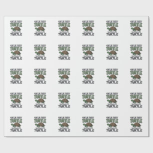 Lustige Schildkröten-Zitat Vintage-Vektordesign_1 Geschenkpapier