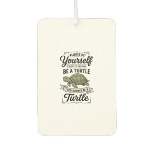 Lustige Schildkröten-Zitate Vintage-Gravur-Design Autolufterfrischer