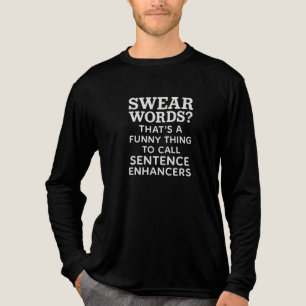 Lustige Schimpfwörter T-Shirt mit Satzverstärkern Tri-Blend Shirt