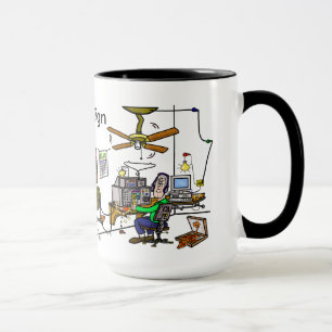 Lustige Schinken-Höhlen-Schinken-Radio-Tasse Tasse