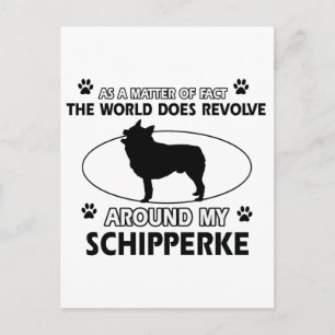 lustige SCHIPPERKE-Designs Postkarte