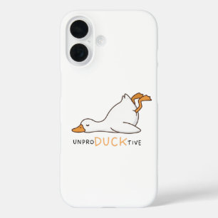 Lustige schlafende Ente Unproducktive Niedliche Ca iPhone 16 Hülle