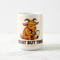 Lustige Schlafmütze-Ziegen-Tasse für Kaffeeliebhab