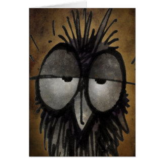 Lustige schläfrige Eule