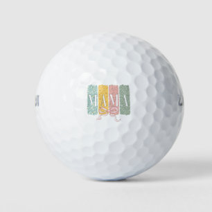 Lustige Schleife Coquette Mama Blumen Muttertag Golfball