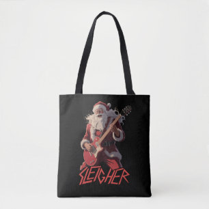 Lustige Schlittenfahrer Metal Band Rock Santa Weih