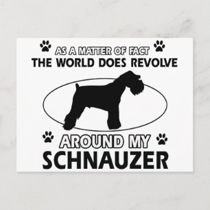 lustige SCHNAUZER Designs Postkarte