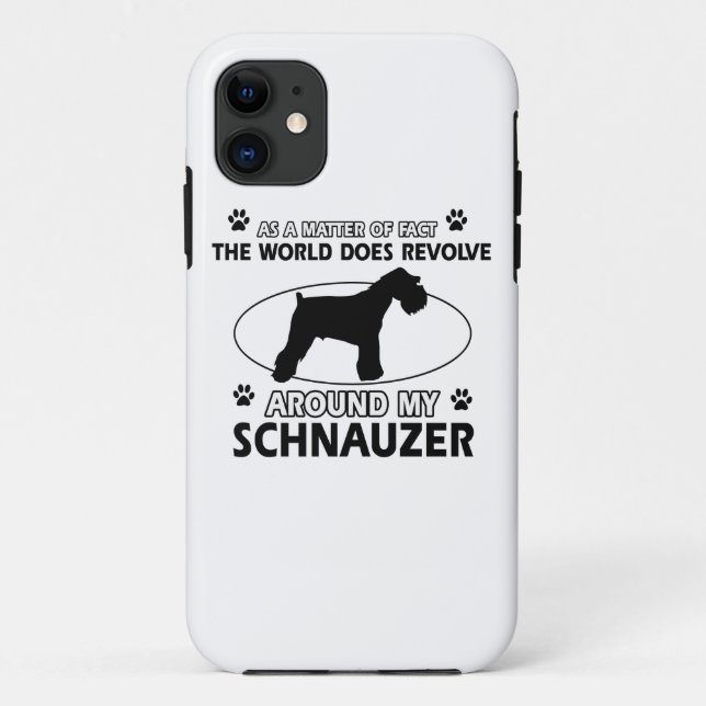 lustige SCHNAUZER-Entwürfe Case-Mate iPhone Hülle (Rückseite)