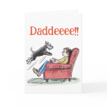 Lustige Schnauzer Vatertagskarte