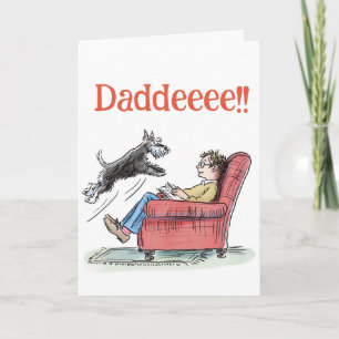 Lustige Schnauzer Vatertagskarte Karte