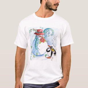 LUSTIGE SCHNEEMANN UND PINGUIN'S WINTERSERENADE T-Shirt