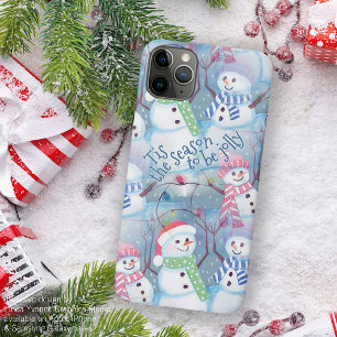 Lustige Schneemänner Weihnachtsbaum Lichterkette M Case-Mate iPhone Hülle