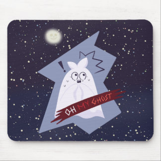 Lustige schockierte Geist-Cartoon-Mauspad Mousepad
