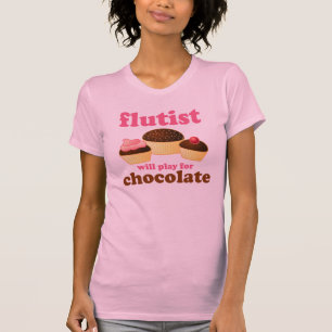 Lustige Schokoladen-Flöte T-Shirt