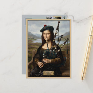 Lustige schottische Reise Postkarte