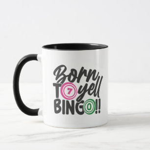 Lustige Schreien Bingo Wort Kunst  Tasse
