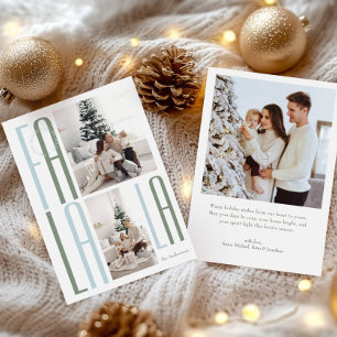 Lustige Schrift Weihnachts-Fotocollage Feiertagskarte