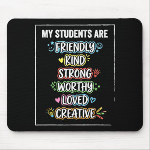 Lustige Schüler sind freundlich starkes Autismus-B Mousepad