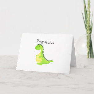 Lustige Schwangerer Dinosaurier Grußkarte Pregosau Karte