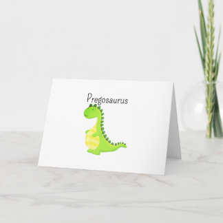Lustige Schwangerer Dinosaurier Grußkarte Pregosau Karte