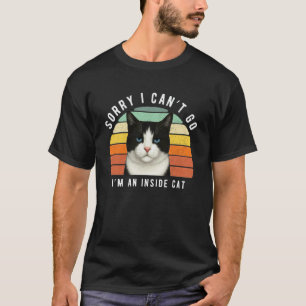 Lustige Schwarz-Weiß-Katze Sarkastischer Humor Dri T-Shirt
