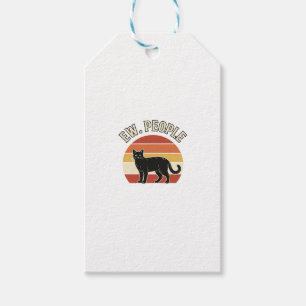 Lustige schwarze Katze Ew Leute Vintage Retro Desi Geschenkanhänger