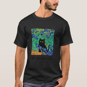 Lustige schwarze Katze immer noch nicht beeindruck T-Shirt