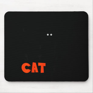 Lustige schwarze Katze Katzen Diener Mousepad