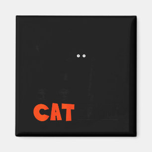 Lustige schwarze Katze Katzen-Dienerin Magnet