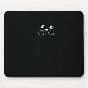 Lustige schwarze Katze Kit-Tea Grafik Mousepad