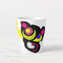 Lustige schwarze Katze Kunst