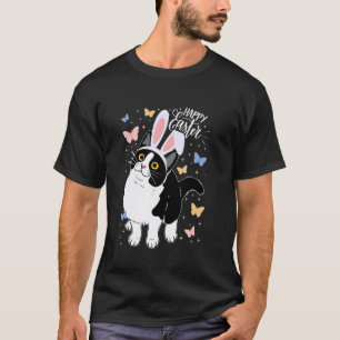 Lustige schwarze Katze Osterei Frohe Ostern Hase T T-Shirt