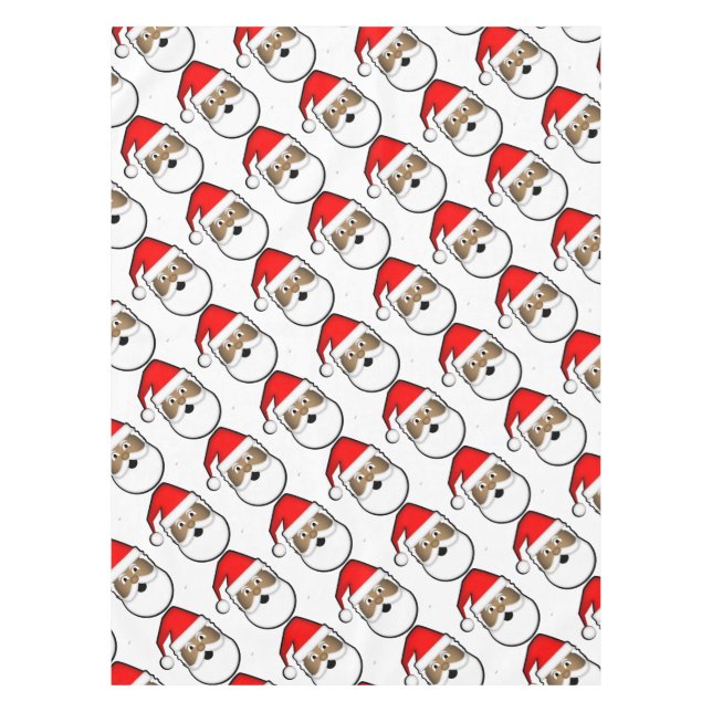 Lustige schwarze Sankt Tischdecke (Vorderseite)