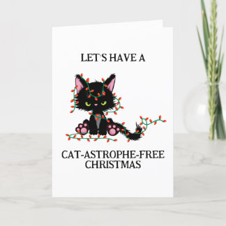lustige schwarze Weihnachtskarten Feiertagskarte
