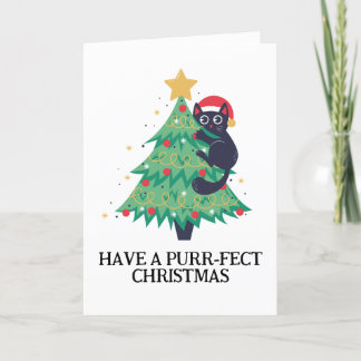 lustige schwarze Weihnachtskarten Feiertagskarte