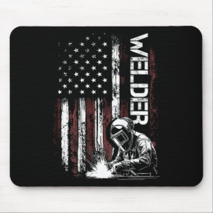 Lustige Schweißerbekleidung Mif Vintage USA Amerik Mousepad