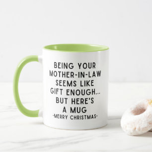 Lustige Schwiegermutter Tasse Weihnachtsgeschenk f