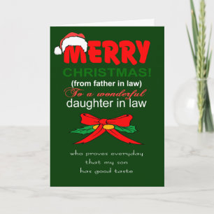 Lustige Schwiegertochter Frohe Weihnachten Karte