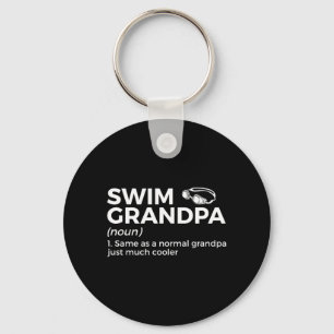 Lustige Schwimm-Opa-Definition Schwimmen Schwimmte Schlüsselanhänger
