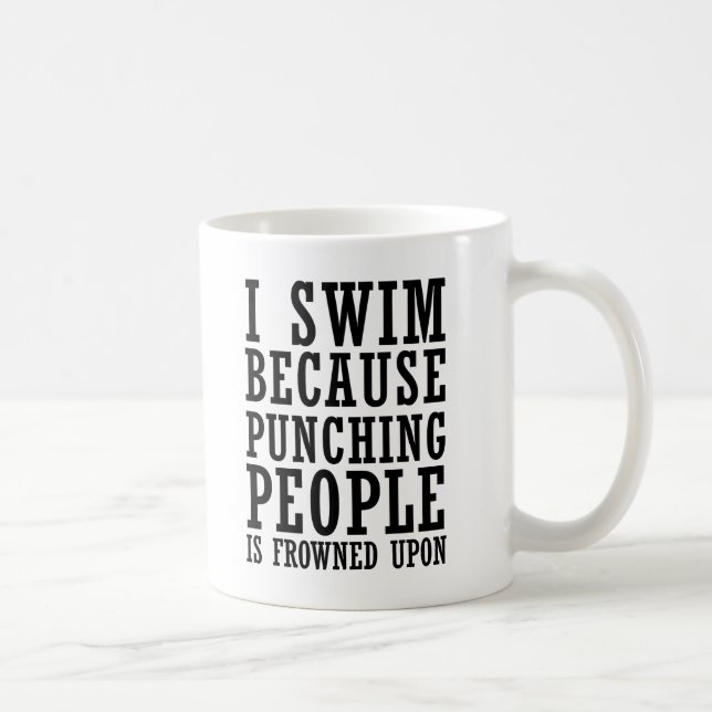 lustige Schwimmmeme Kaffeetasse (Rechts)