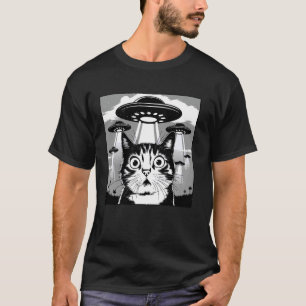 Lustige Science-Fiction, Schockierte Katzen-Meme-A T-Shirt