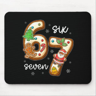 Lustige Sechs Sieben 67 Lebkuchen Weihnachten Jung Mousepad