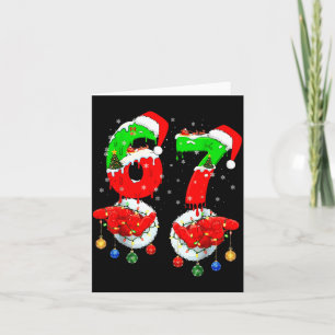 Lustige Sechs Sieben 67 Meme 6 7 Weihnachten Santa Karte