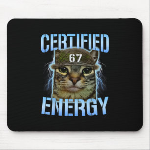 Lustige Sechs Sieben 67 Meme Zertifizierte Energie Mousepad