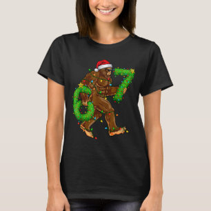 Lustige Sechs Sieben 6 7 Meme Bigfoot Weihnachtssh T-Shirt