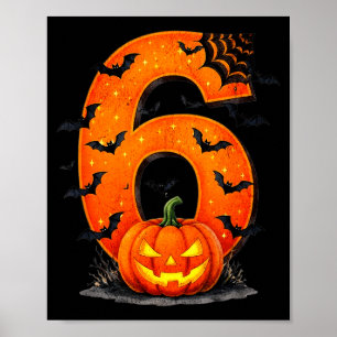 Lustige Sechs Sieben 6 7 Meme-Design Paare Hallowe Poster
