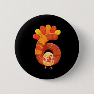 Lustige Sechs Sieben 6 7 Meme Design Paare Thanksg Button