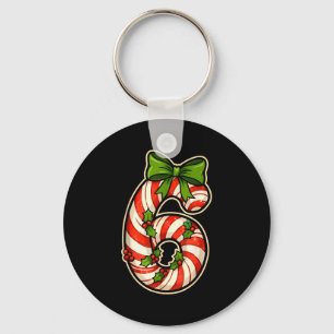 Lustige Sechs Sieben 6 7 Meme Design Weihnachten F Schlüsselanhänger