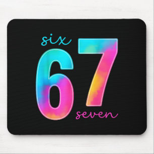 Lustige Sechs Sieben 6 7 Meme Gen Alpha Slang 67 K Mousepad