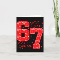 Lustige Sechs Sieben 6 7 Meme Herzen Cud Valentins